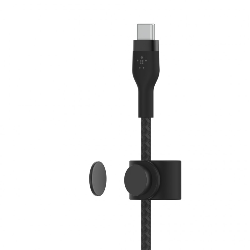 CABLE BELKIN PRO FLEX USBC A USBC CON CORREA 2M NEGRO