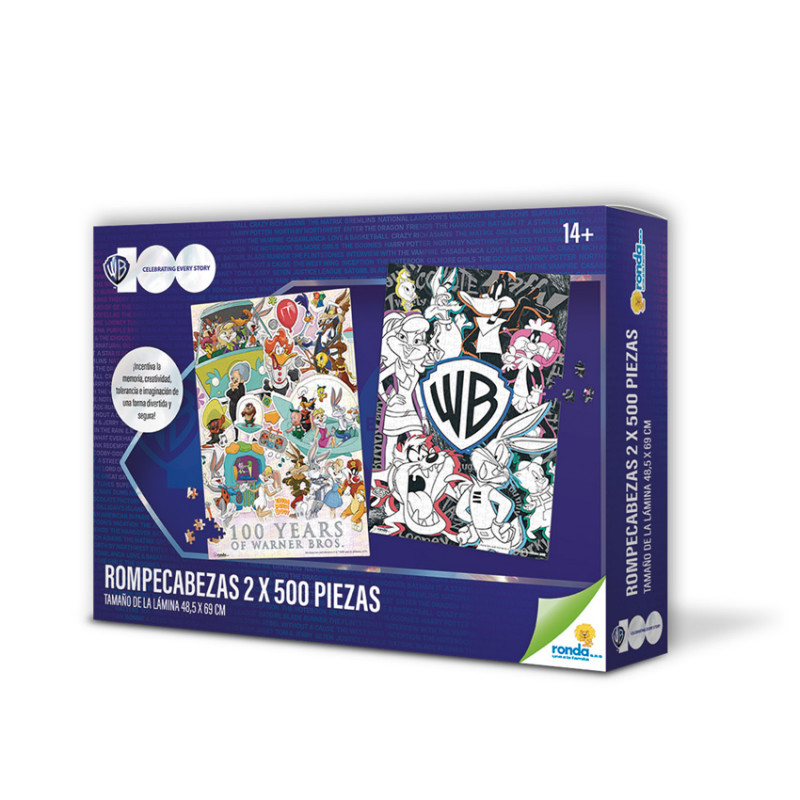 Rompecabezas 2 X 500 Pzas Warner 100
