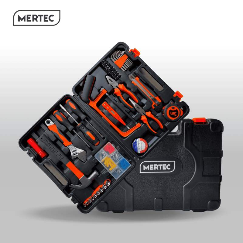 Kit de Herramientas Mertec 113 piezas MT-028B Negro - Mertec