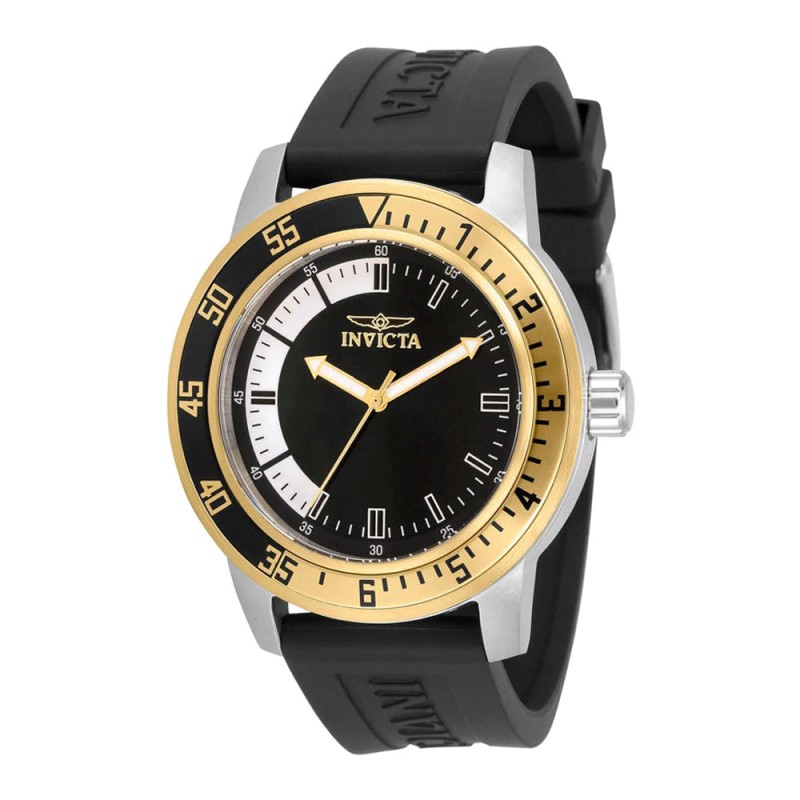 Reloj Análogo Invicta 34097 Original Color Negro Correa de Silicona ...