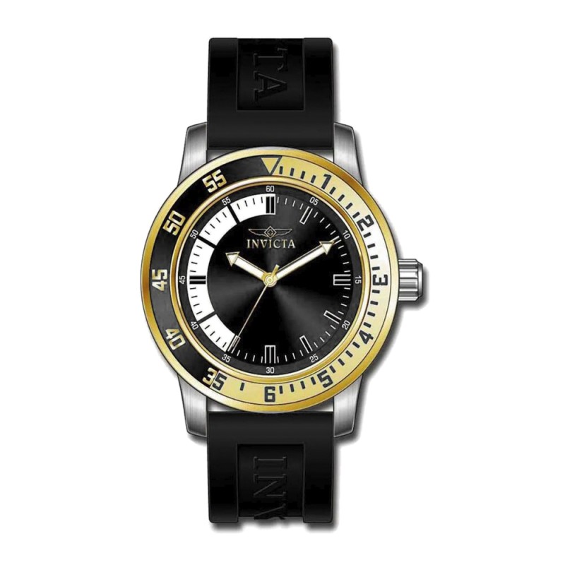 Reloj Análogo Invicta 34097 Original Color Negro Correa de Silicona ...