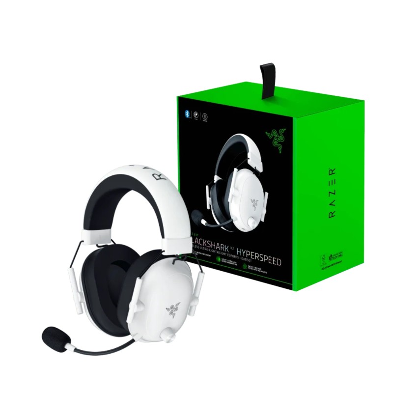 Audífonos Gamer Razer Blackshark V2 Hyperspeed Inalámbricos Blanco - Razer