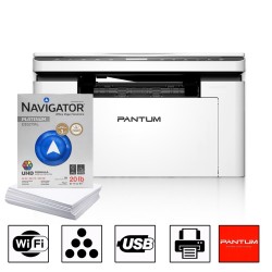 Impresora Pantum BM2300NW Multifuncional Laser Monocromatica WiFi + Resma